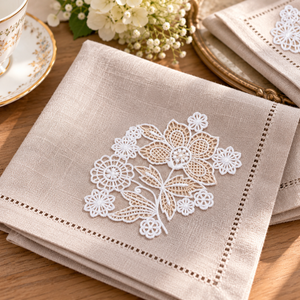 Freestanding Lace Summer Motifs Bouquet