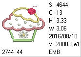 Cute Cupcake Applique