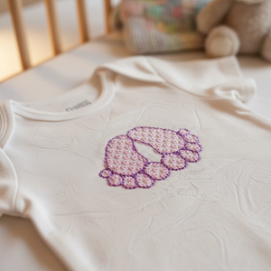 Freestanding Lace Baby Feet