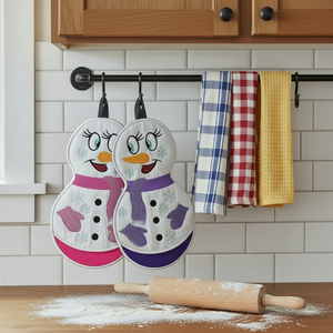 Snowman Oven Gloves