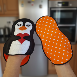 Baby Penguin Oven Mitt