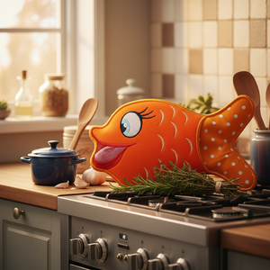 Something Fishy Oven Mitt