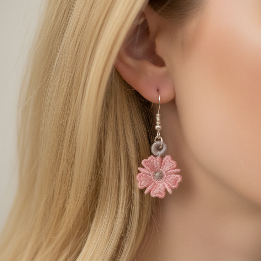 Evelyn Miniature Freestanding lace Earrings