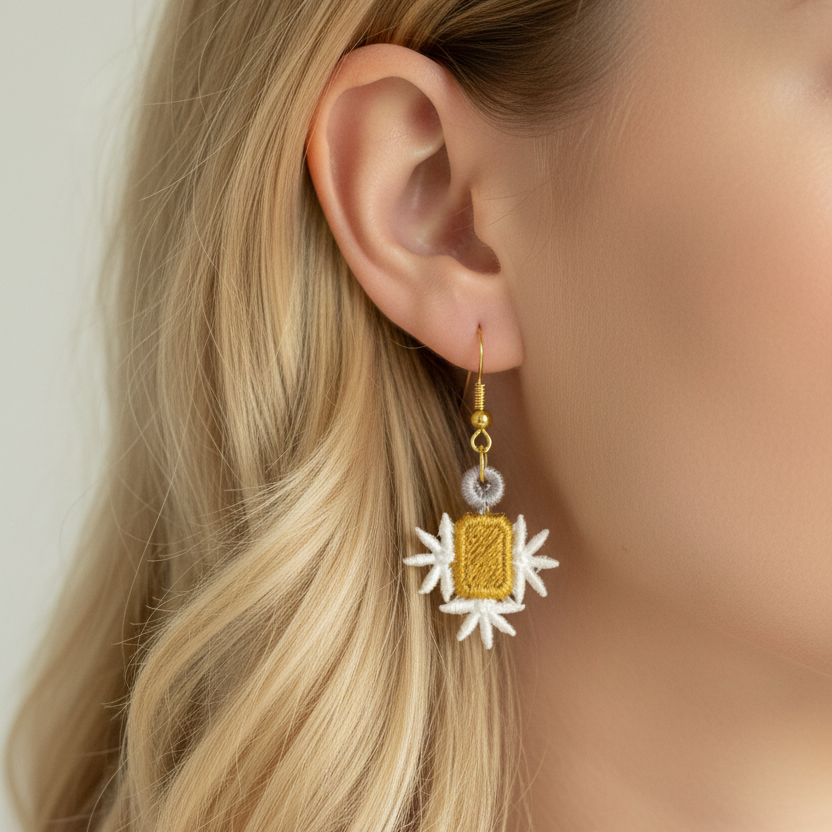 Lydia Miniature Freestanding lace Earrings