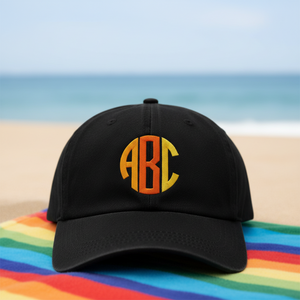 Circle Monogram Letters ABC