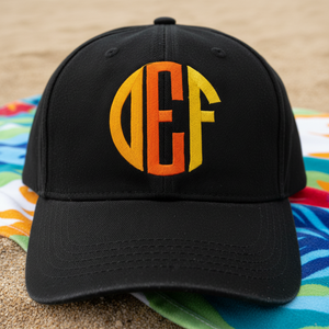 Circle Monogram Letters DEF