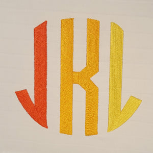 Circle Monogram Letters JKL