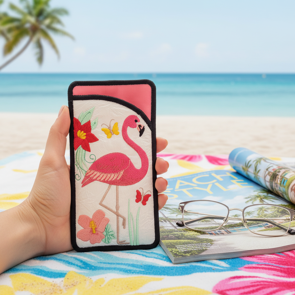 Flamingo Eyeglass Case