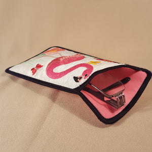 Flamingo Eyeglass Case