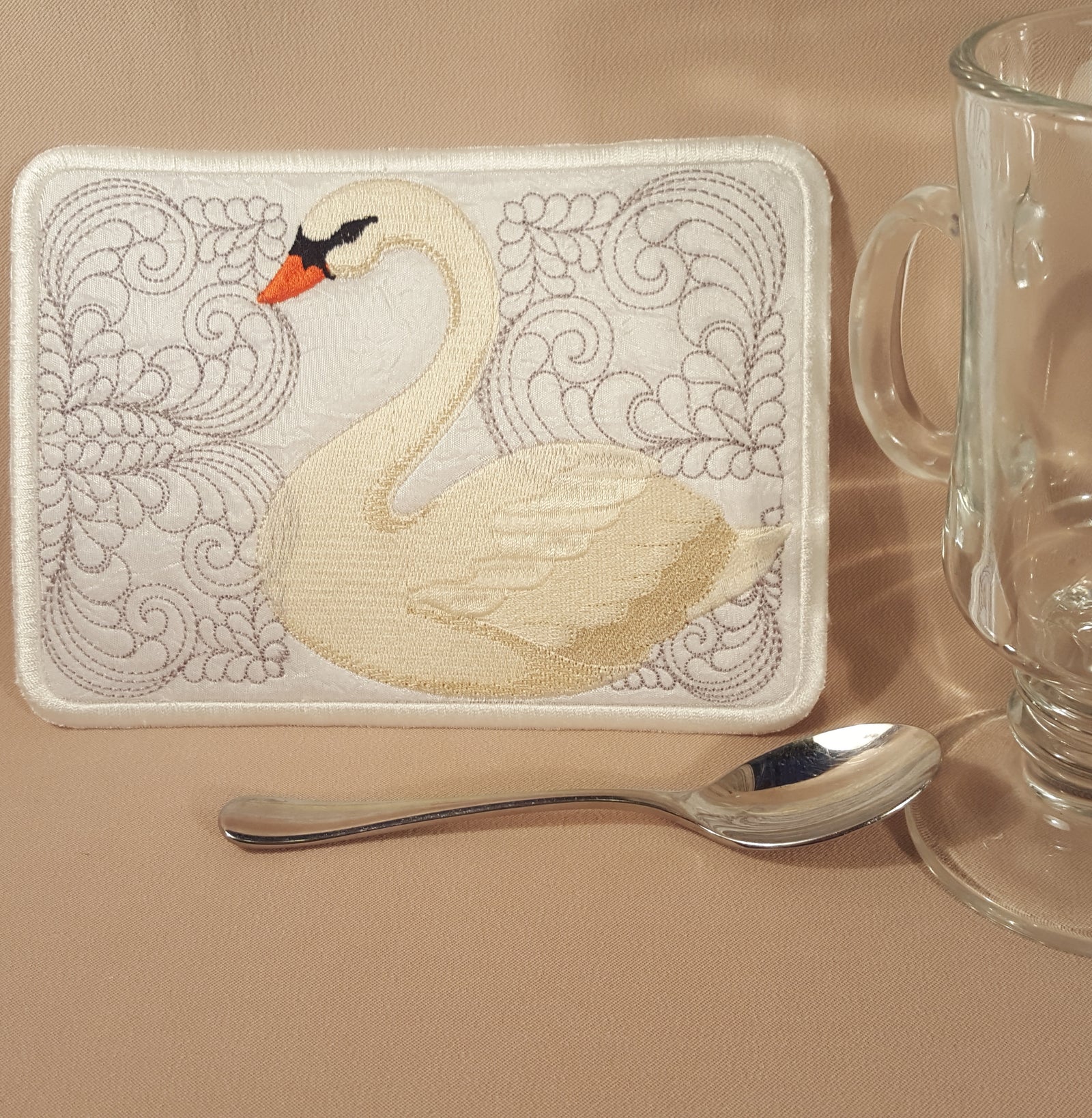 Swan Symphony Mug Rugs