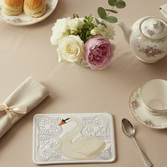 Swan Symphony Mug Rugs