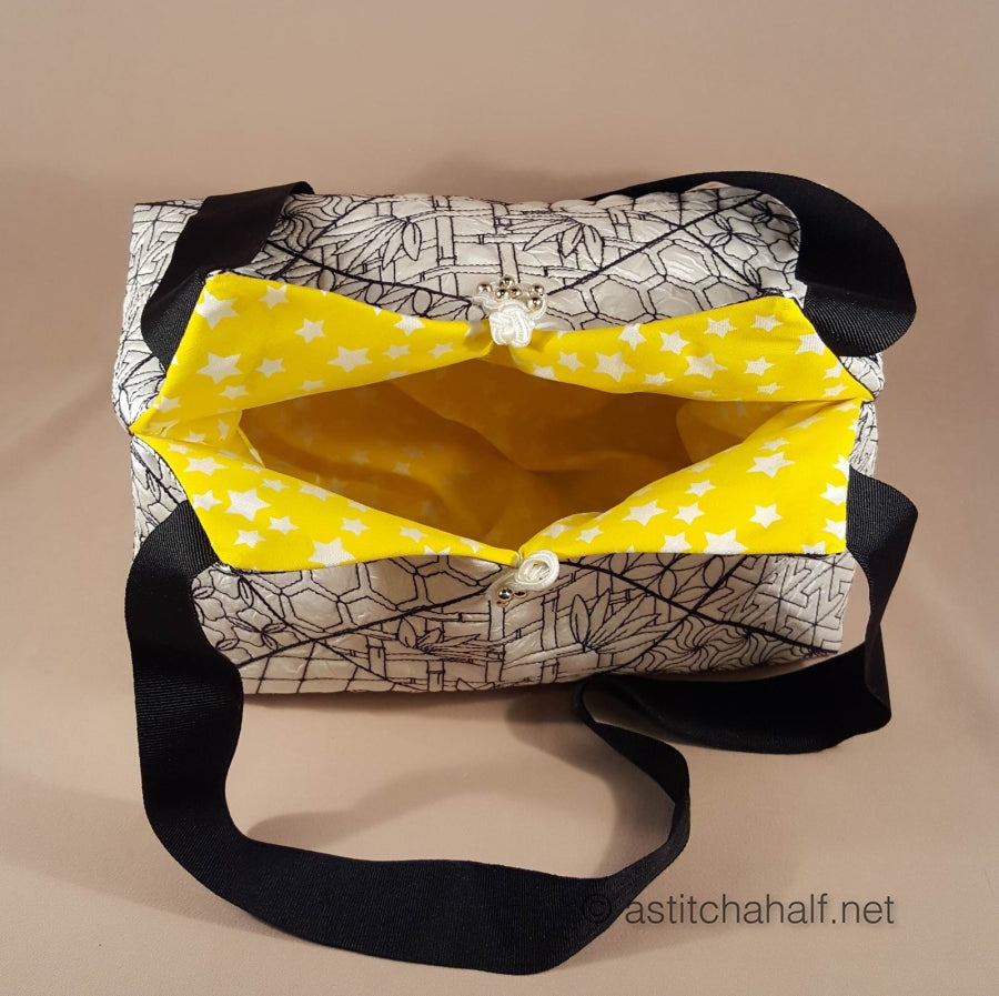 Kikko Sashiko Quilt Blocks and Tote Bag