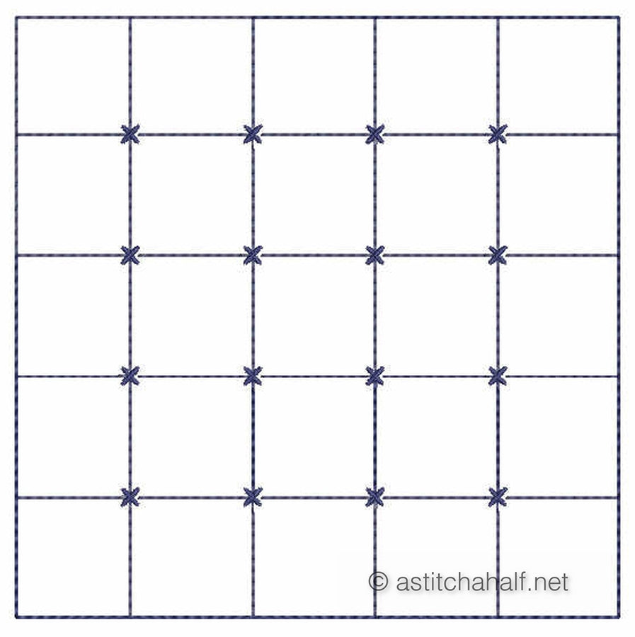 Takara Sashiko Quilt Blocks and Tote Bag