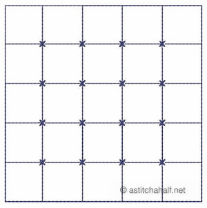 Takara Sashiko Quilt Blocks and Tote Bag