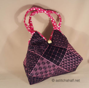 Takara Sashiko Quilt Blocks and Tote Bag