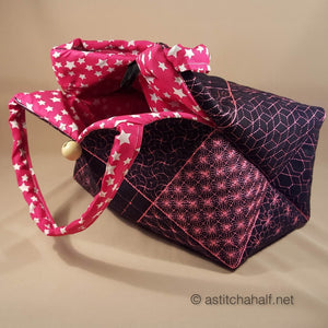 Takara Sashiko Quilt Blocks and Tote Bag