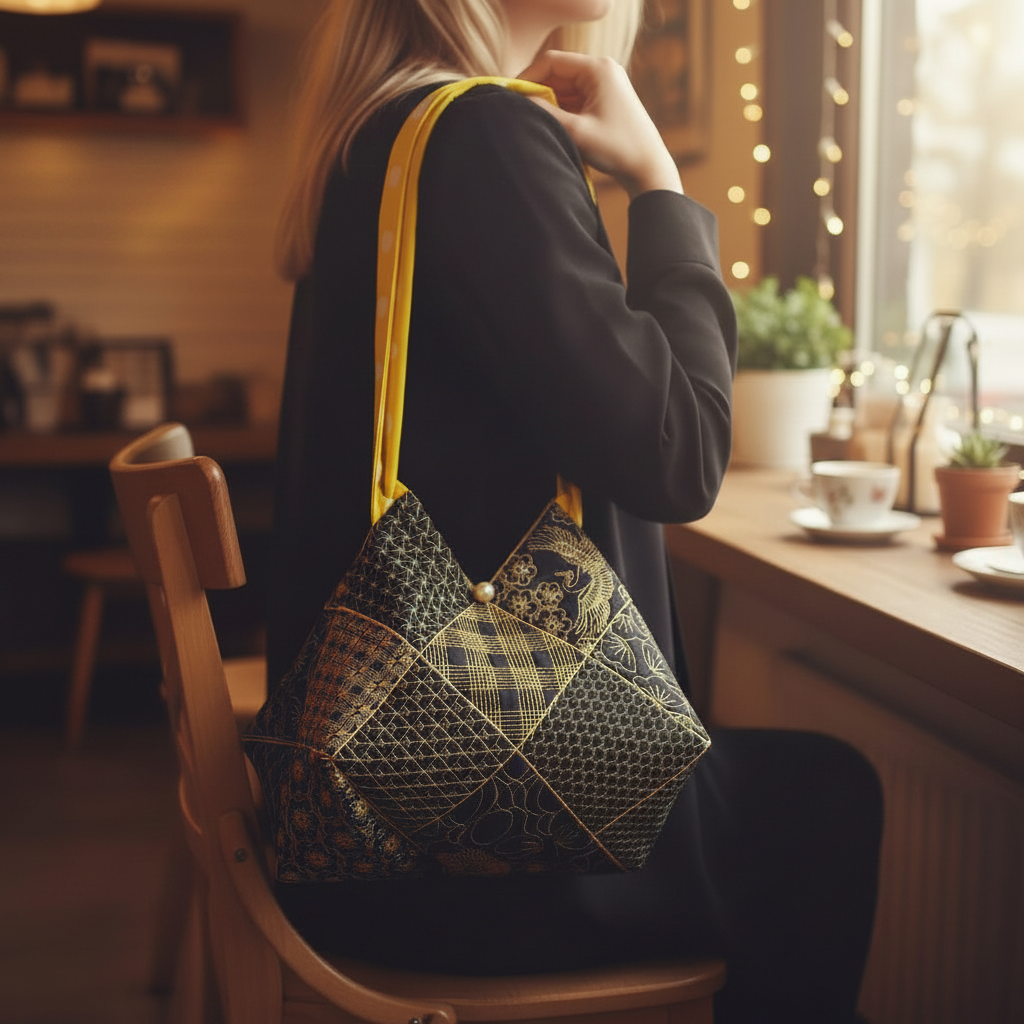 Sayonara Japanese Quilt Blocks and Tote Bag