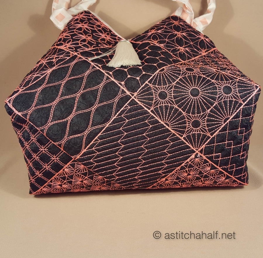 Hana Japanese Quilt Blocks and Tote Bag