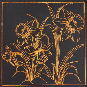 Chalk Board Daffodil Cross Body Bag