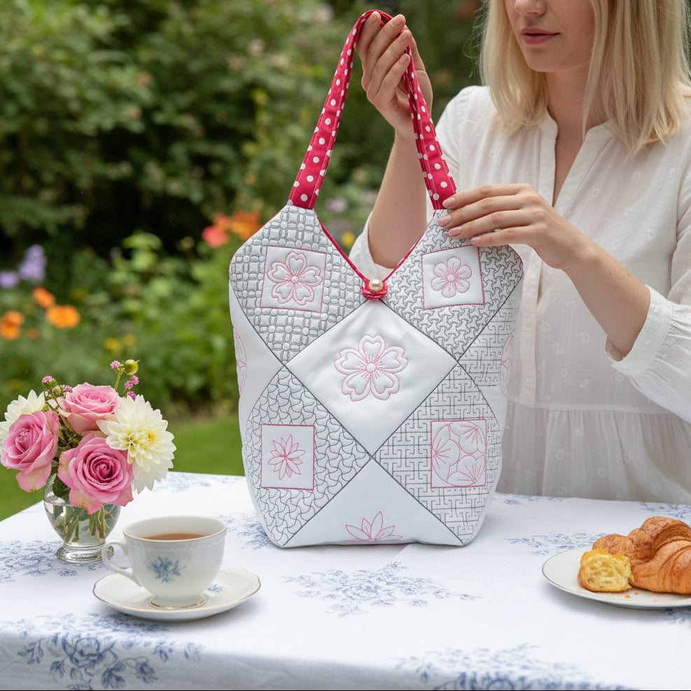 Sakura Smart Tote and Quilt Blocks