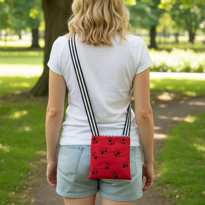Ladybug Monochrome Cross Body Bag