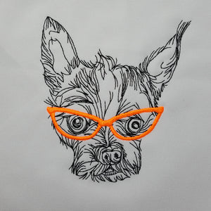 Scampy Dog with Glasses
