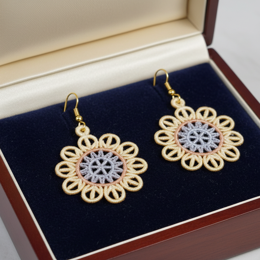 Amandine Freestanding Lace Earrings Bundle