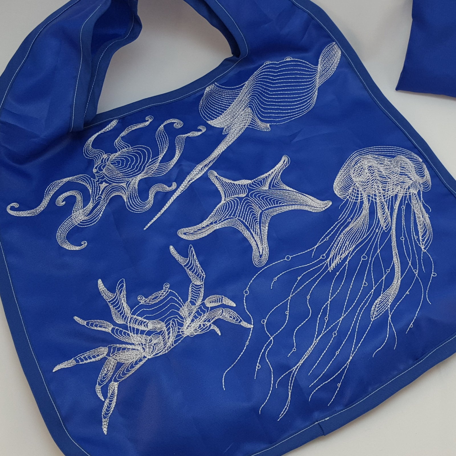 Deep Blue Sea Creatures with Fold and Go Reusable Shopping Bag