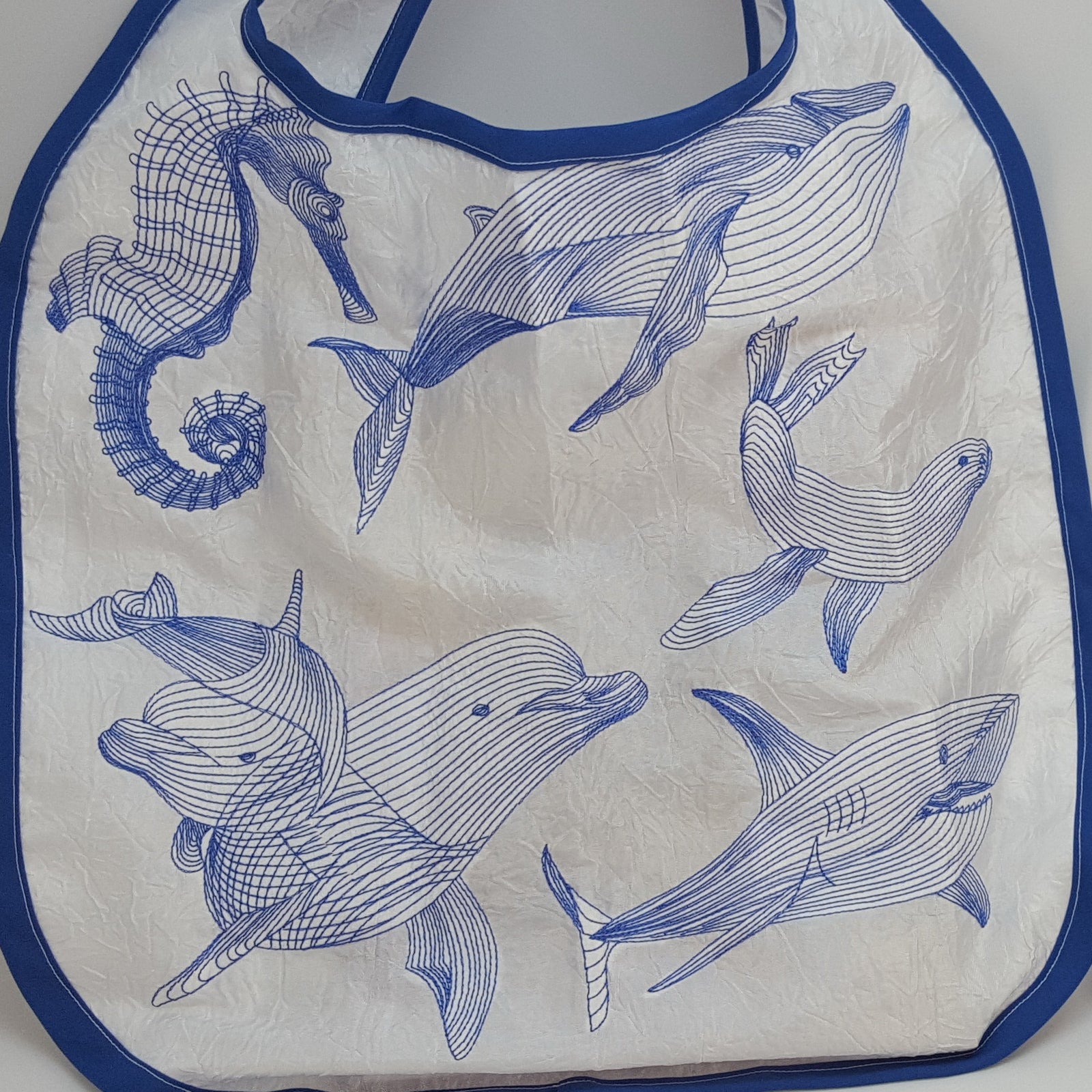 Deep Blue Sea Creatures with Fold and Go Reusable Shopping Bag