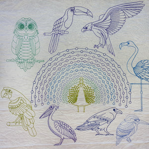 Birds of a Feather Fold and Go Reusable Shopping Bag