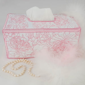 Peony Pleasures Tissue Box Cover