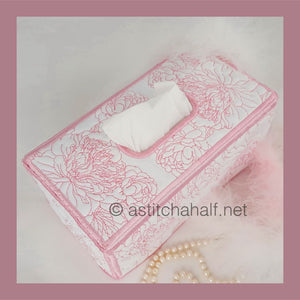 Peony Pleasures Tissue Box Cover