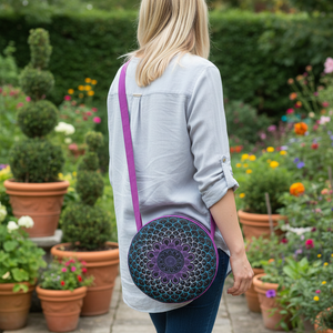 Aurora Borealis Round Cross Body Bag