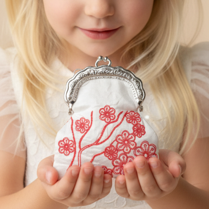 Beauty of Asia Coin Purse with Metal Clip