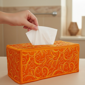 Essentials Floral Tissue Box Cover