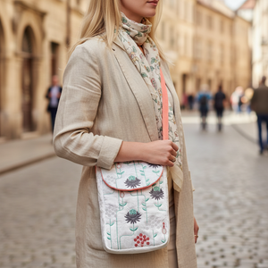 Garden Geometric Satchel Bag