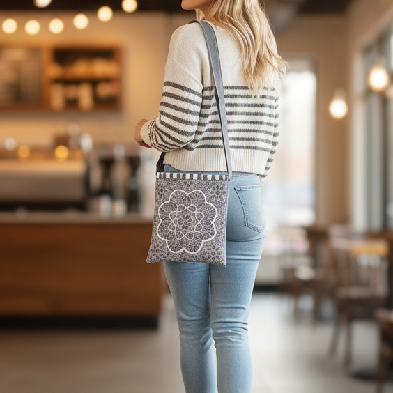 Winter Charm Square Cross Body Bag