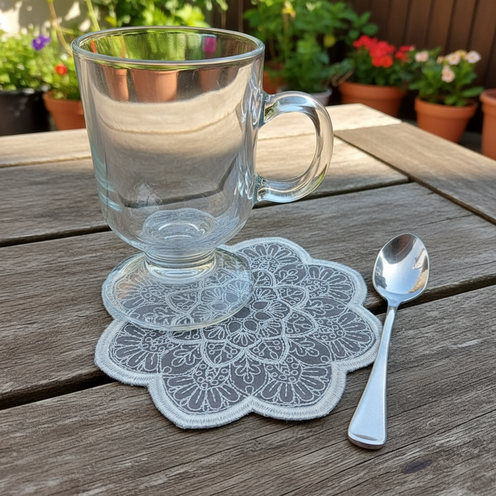 Winter Charm Mug Rug and Coaster Bundle