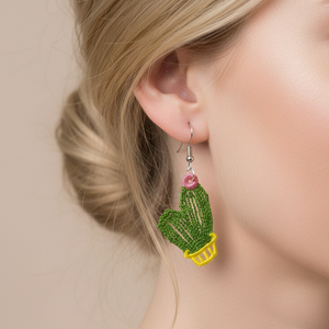 Cactus Freestanding Lace Earrings