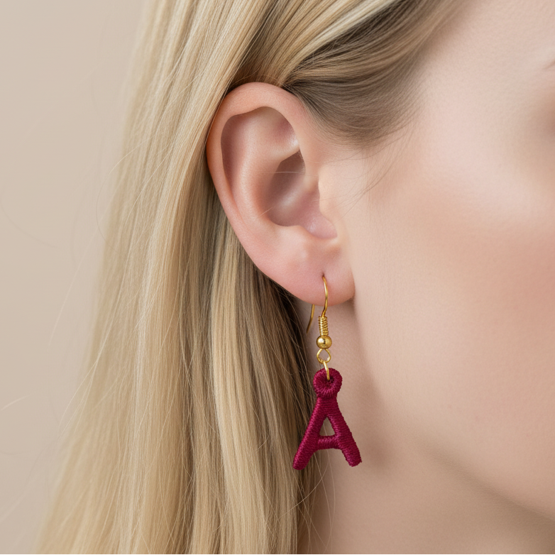 Miniature Monogram Freestanding Lace Earrings Bundle