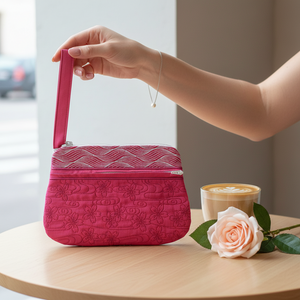 Sashiko Lily Waters Wrist Purse