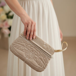 Memory Lane Quilted Zipper Purse
