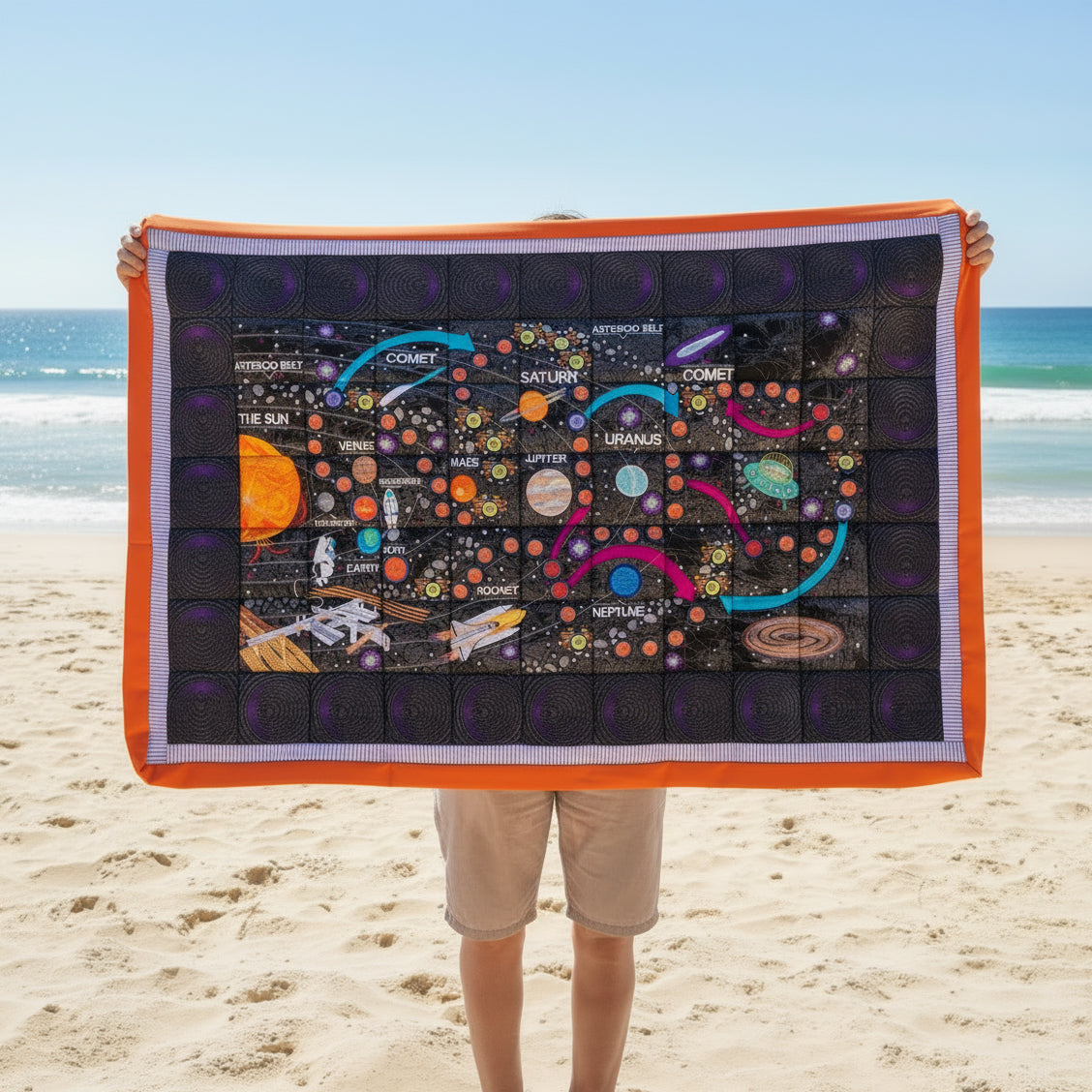 Space Exploration Complete Quilt and Game