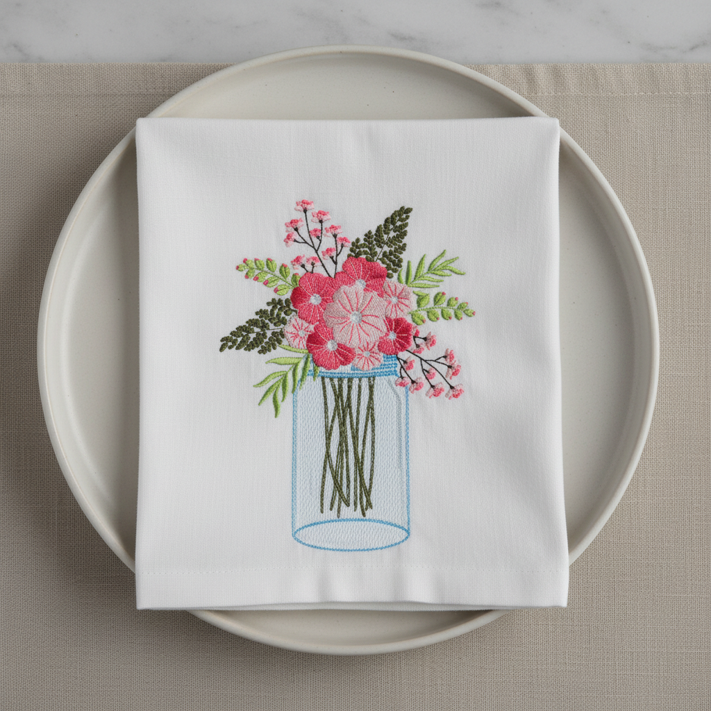 Meadow Flowers in Glass Jar Bundle