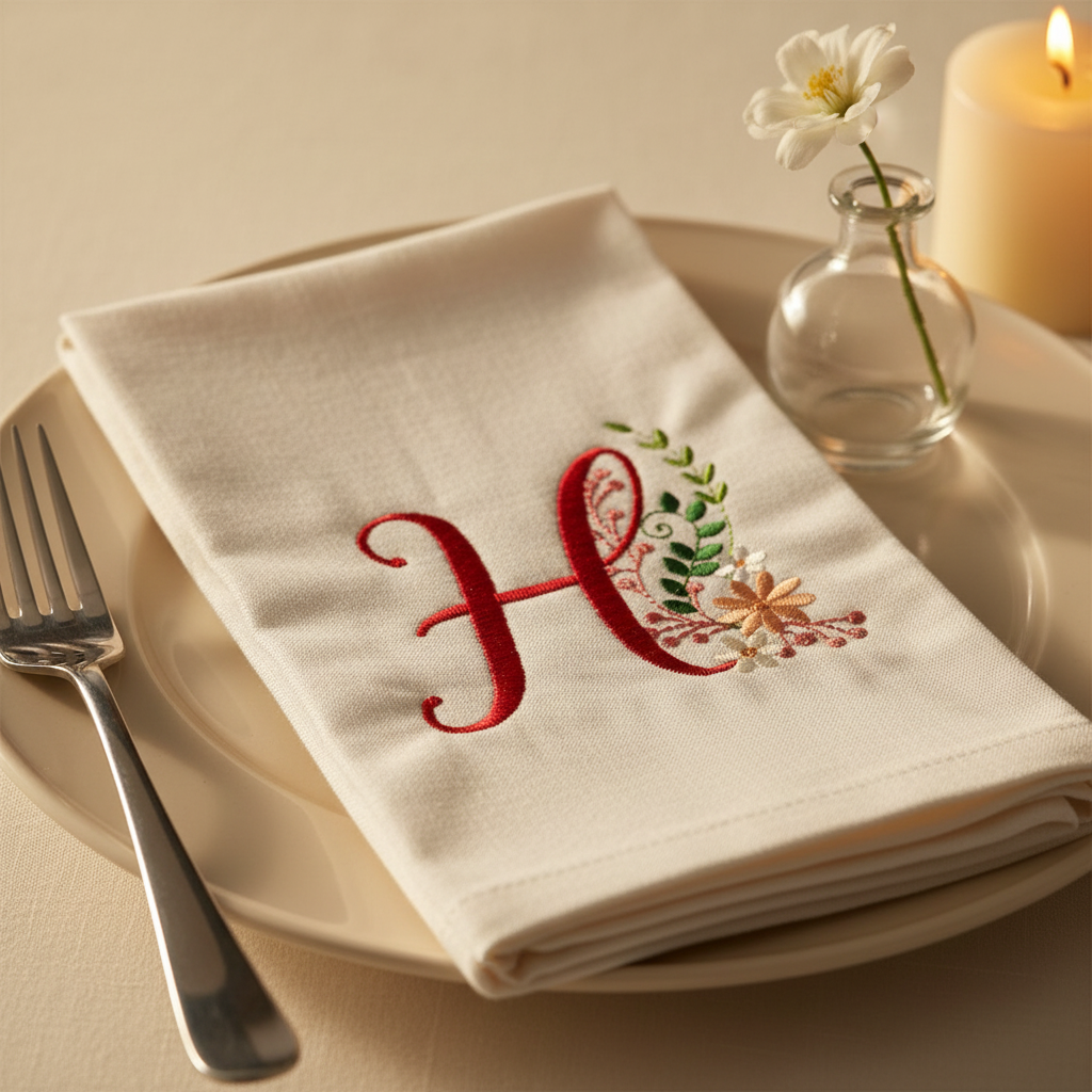 Ameri Prairie Monogram Letter H