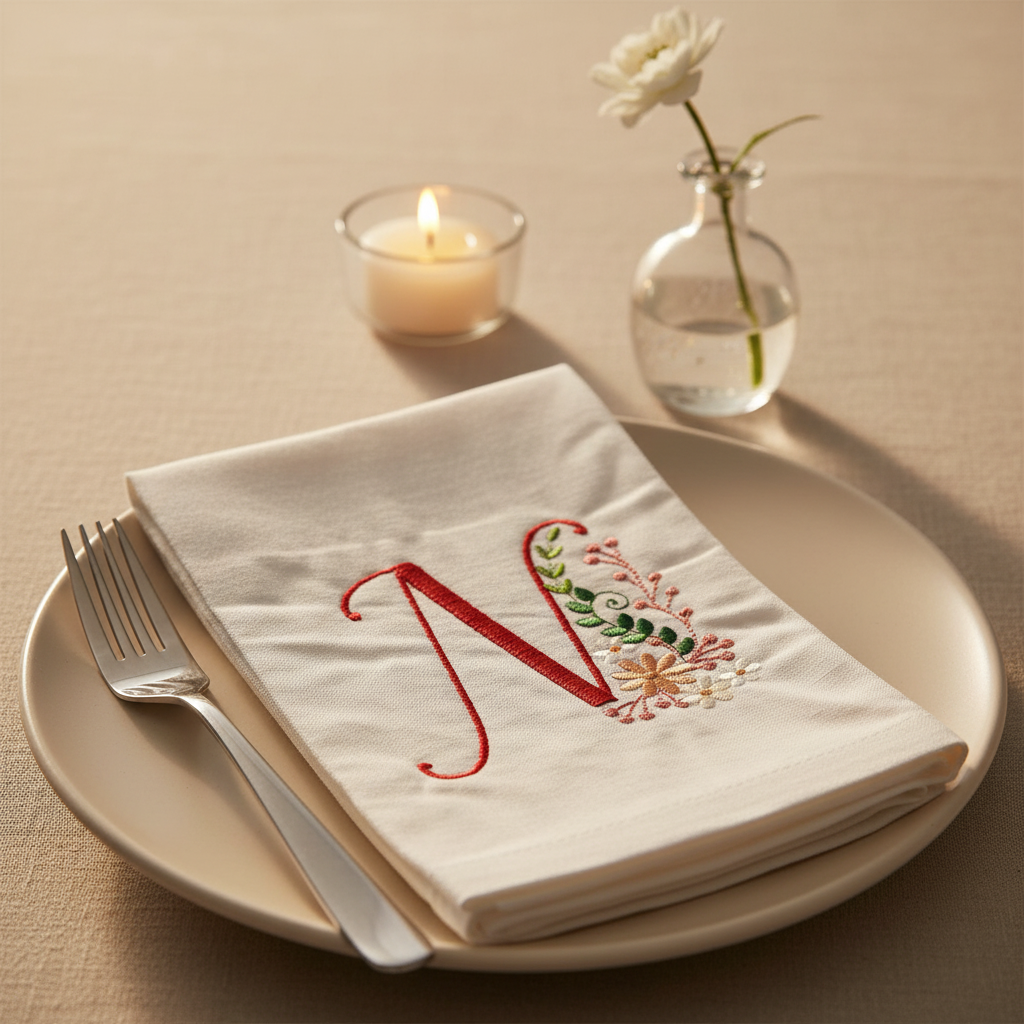 Ameri Prairie Monogram Letter N
