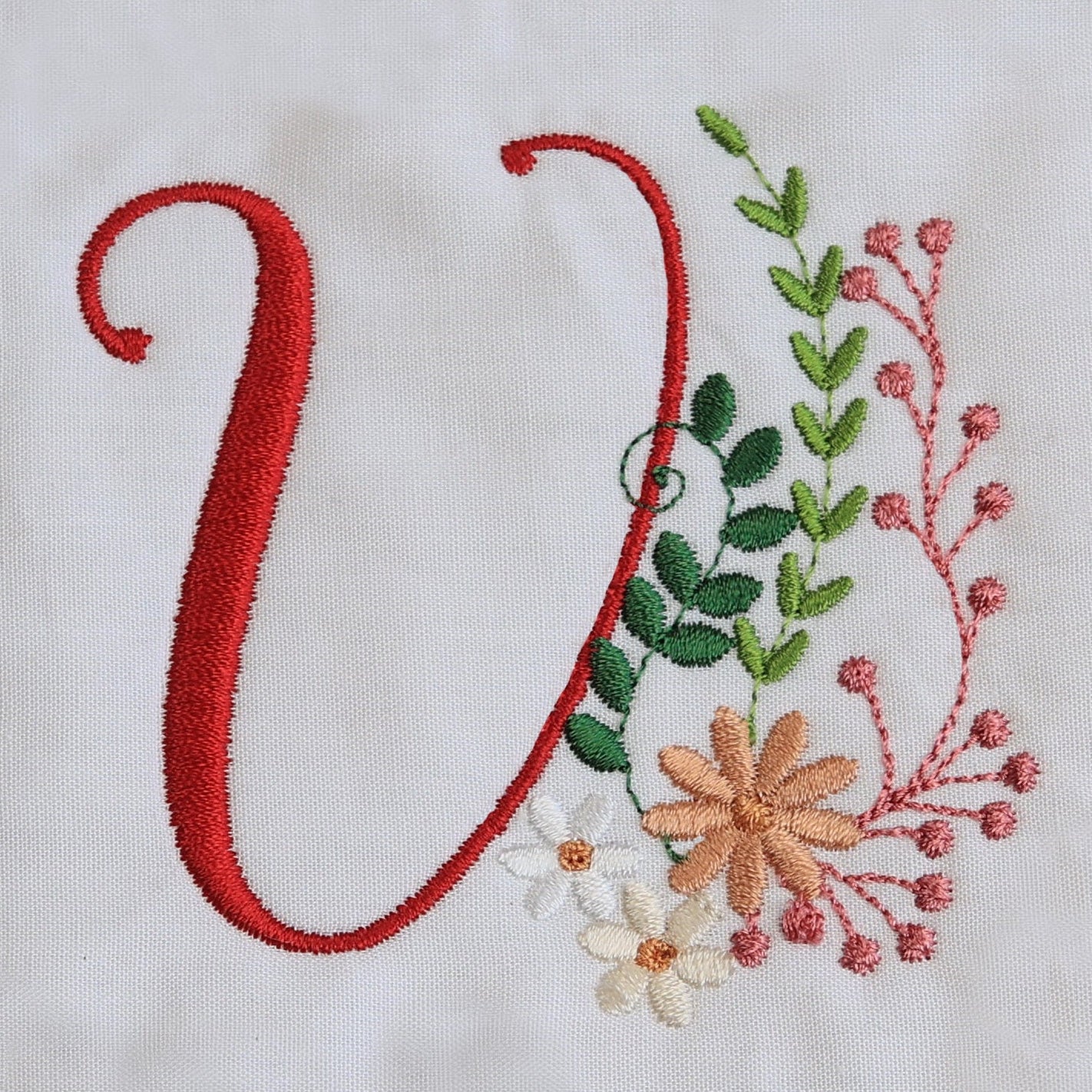 Ameri Prairie Monogram Letter V