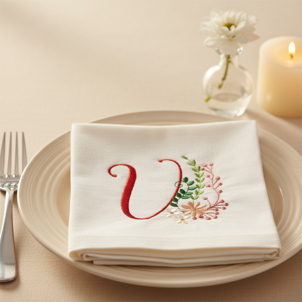 Ameri Prairie Monogram Letter V