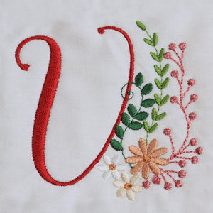 Ameri Prairie Monogram Letter V