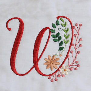 Ameri Prairie Monogram Letter W